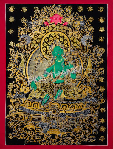 Green Tara thangka